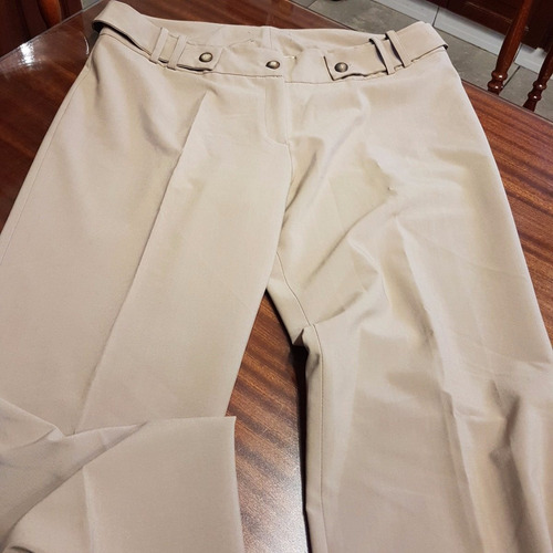 Pantalon Gv Beige ,botones T Xl