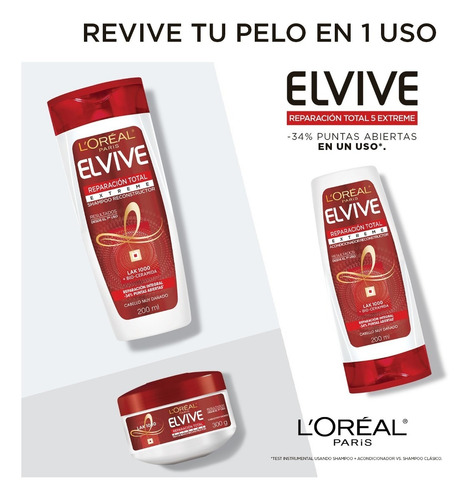 Shampoo Reparacion Total Extreme X200ml Elvive Loreal Paris