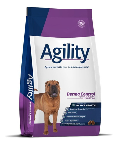 Alimento Agility Agility Derma Control para perro adulto todos los tamaños sabor mix en bolsa de 15 kg