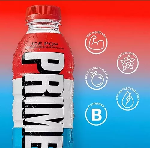 Prime Bebida Hidratante Ice Pop 500 Ml Importado