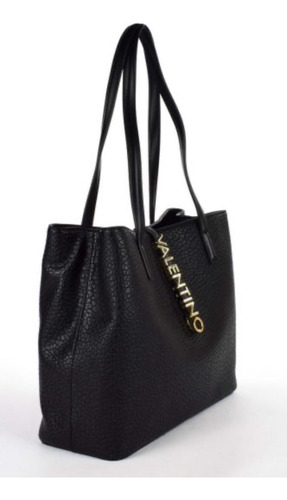 Cartera Valentino Zenón Negra Con Bolsa Valentino Color Rojo Negro Lisa Oro Negro