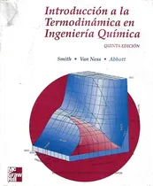 Comprar Introduccion A La Termodinamica En Ingenieria Quimica Smith