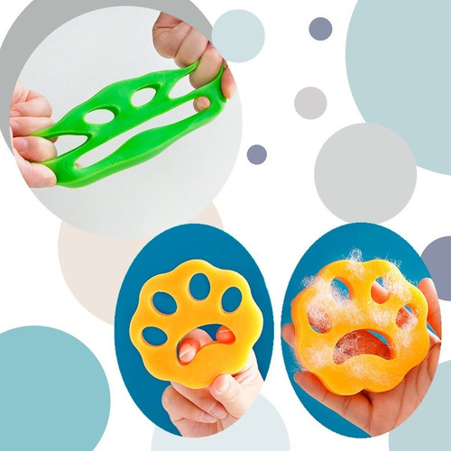 Removedor De Pelo Mascota Atrapa Pelusa Lavadora Bolas 8 Pcs