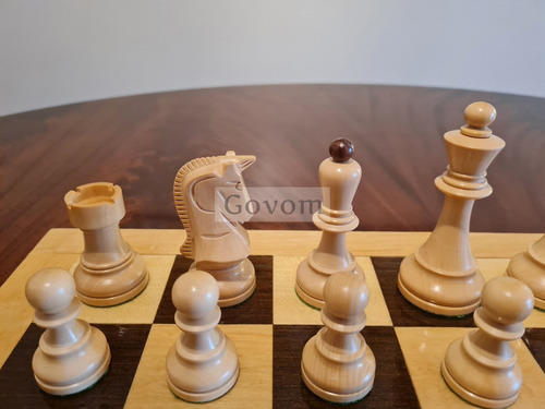 Juego Ajedrez Madera Profesional Piezas Croacia Golden
