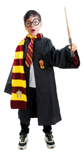 Traje Infantil Disfraz Mago Harry Potter