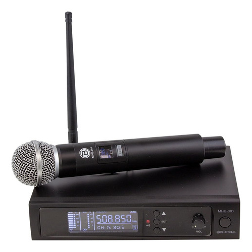 Blastking Mhu301 Uhf Dsp Sistema Microfono Inalambrico Lcd