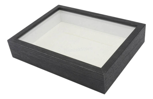 Caja De Sombra De Madera, Marco De Fotos De 8,62 Negro