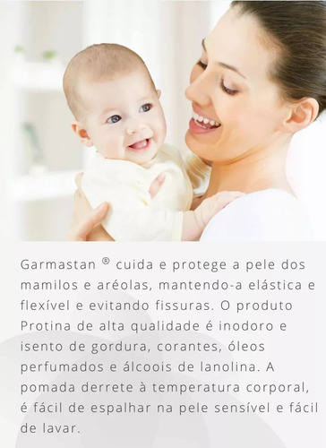 Pomada Garmastan 20g Importada-cuidado Com Os Seios/fissuras
