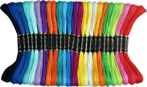 200 Cores Por Pacote Premium Rainbow Embroidery Thread