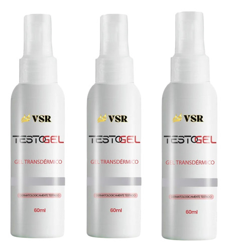 4x Testogel 60ml Original - Loja Oficial - Envio Imediato Sem Sabor