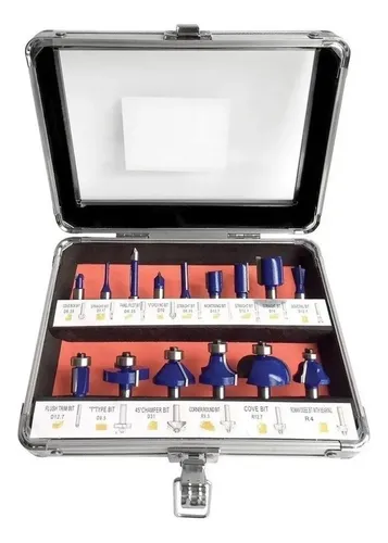 comprar Fresas P\u002F Fresadora Router Tupi Widia 15 Pz Caja Metalica