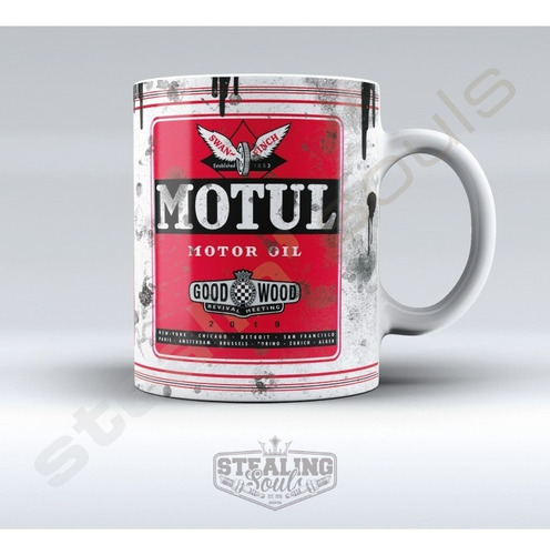 Taza De Porcelana Fierrera - Motul #04 | Motor Oil / Aceite