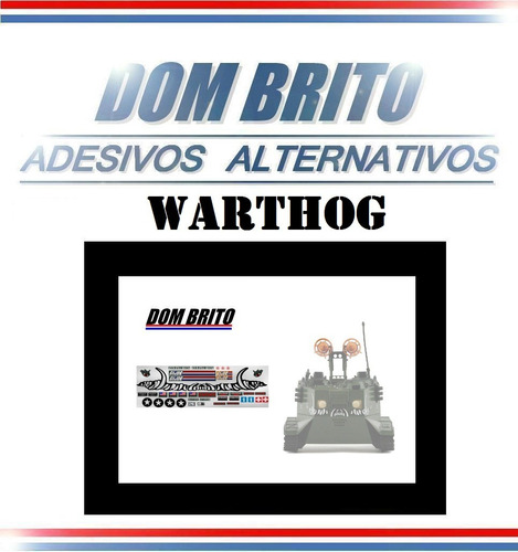 Adesivos P/ Warthog (blindado Anfíbio Torpedeiro Americano)