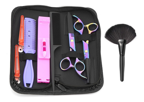 Imagen 4 de 7 de Set De Tijera Peluqueria Lncluir Accesorios De Peluqueria