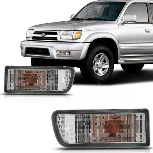 Par Pisca Seta Parachoque Hilux Sw4 99 00 2001 2002 Cristal