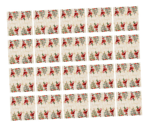 3 Servilletas De Papel Navideñas, Servilletas Tamaño Cena,
