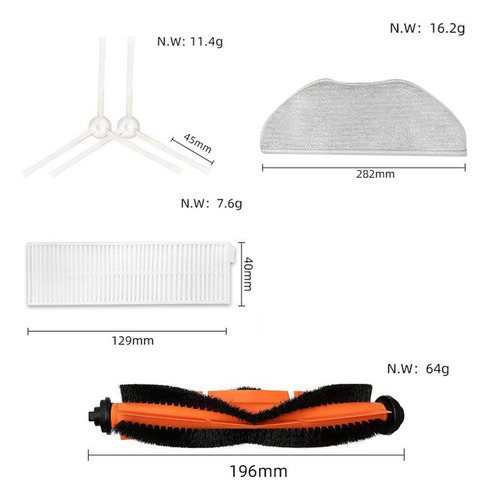 Para Robot Aspirador G1/v3 Max, Filtro Hepa, Mop Rag R