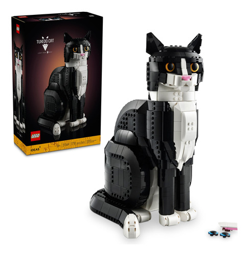 Set De Construcción Lego Ideas Tuxedo Cat 21349 Para Adultos