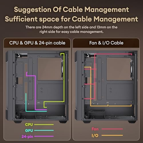Okinos Oak Wood Atx Pc Case, 4 X 120 Mm 3 Pis Case Sin Pwm P