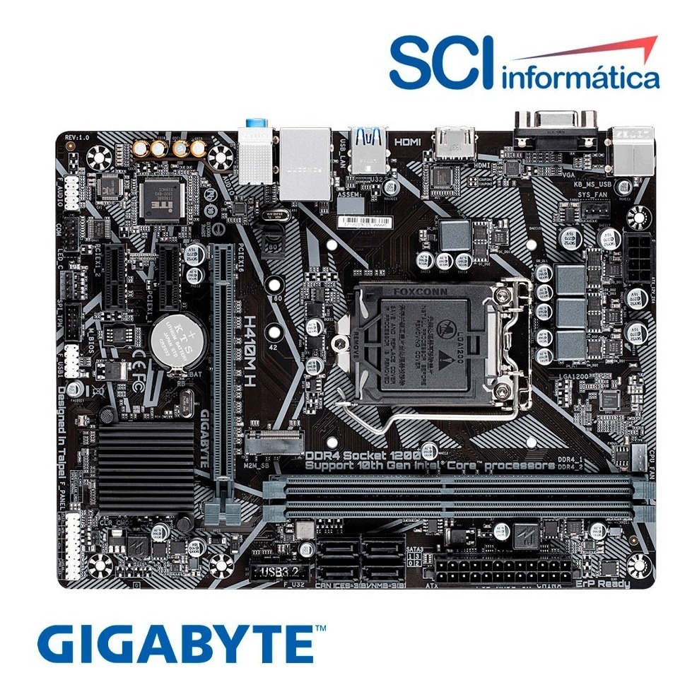 Mother Board Gigabyte H410m H Intel Gen 10 | Mercado Libre