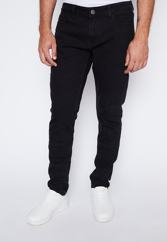 Jeans Hombre Negro Slim Fit Dark Family Shop