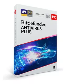 Bitdefender Antivirus Plus, Licencia 3 Pcs 12 Meses