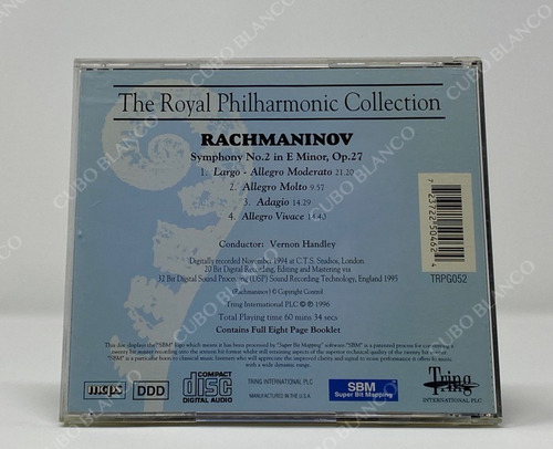 Rachmaninov - Symphony No. 2 In E Minor Cd 1996 (Usado)