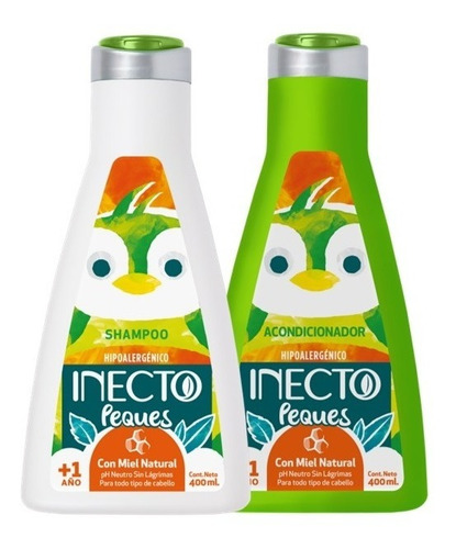 Set Shampoo Y Acondicionador Inecto Peques Hipoalergenico