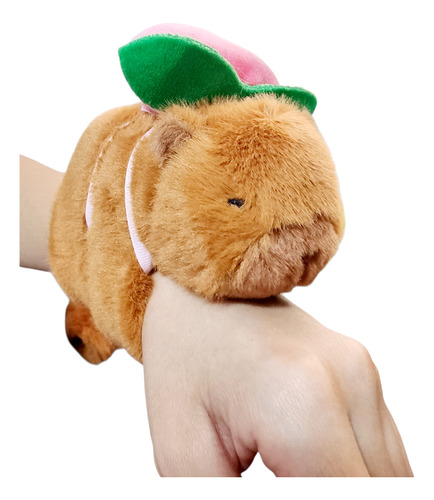 Peluche Pulsera Capybara/capibara/carpincho 13cm X1 Unid Frutilla