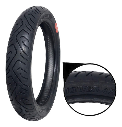 Pneu Dianteiro Sem Camara Aro 17 100/80-17 Fazer 250 Technic