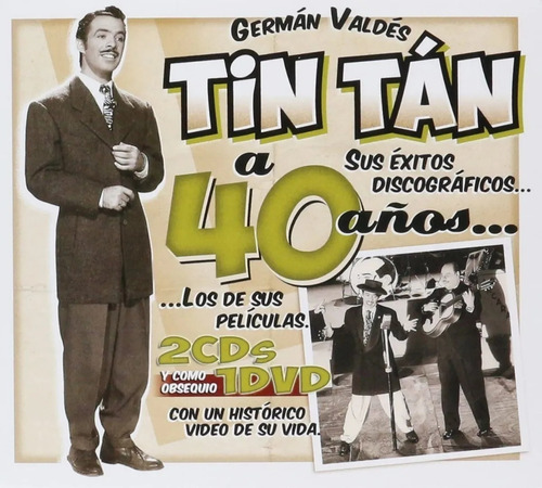 Tin Tan German Valdes A 40 Años Sus Exitos Discogra 2cds+dvd