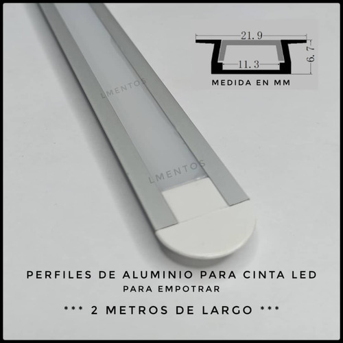 Perfiles De Aluminio Para Cintas Led Miden 2 Metros