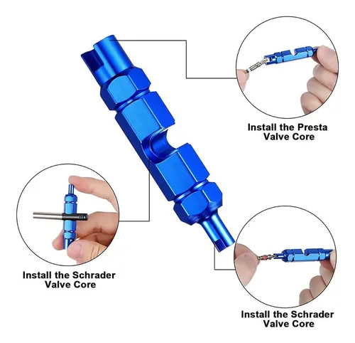 Kigauru Kit De Bicicleta De Válvula Universal De 15 Piezas Y