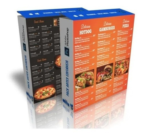 Pack 616 Artes Psd Restaurante + Cardápios E Menu Com Brinde