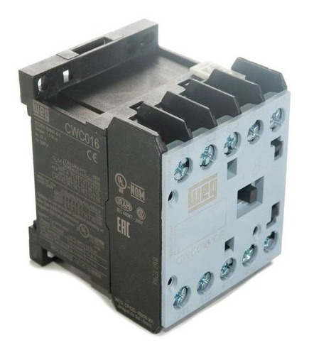 Minicontactor tripolar Weg 9a 220Vac 1na CWC09-10-30d23