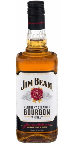 Imagen 1 de 2 de Whiskey Bourbon Jim Beam White X 1 L.