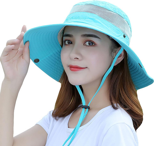 Sombrero De Sol Upf 50 Para Mujer Con Malla Rápida Secado Ta