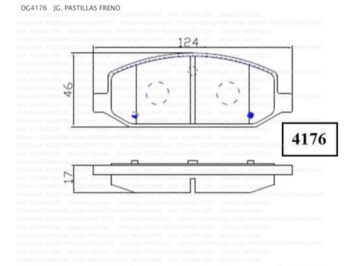 Pastillas De Freno Chevrolet Sail 4176be (d)