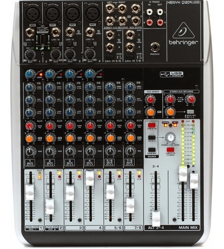 Behringer Q1204usb Consola Mezcladora Análoga 12 Entradas