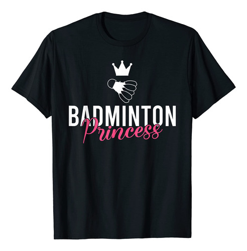 Camiseta Bdminton Princess, Negro -