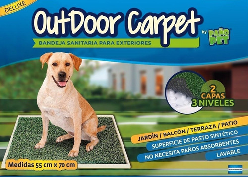 Bandeja Sanitaria Perros Paño Pet Outdoor Carpet  55x70c
