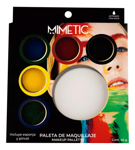Maquillaje Para Rostro Halloween Mimetic Rev 42403
