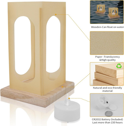Linterna Con Vela Led Sin Llama, 6 Unidades Para Decoración