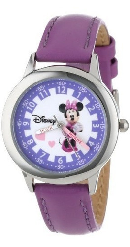 Reloj W000039 Minnie Mouse Time Teacher De Acero Inoxidable 