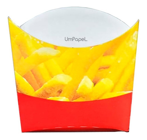 Estuche Papas Fritas Chico (200g) Estampado X 50u. 