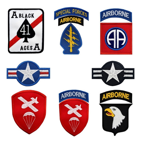 Parche Bordado Símbolos Aviación Ejército Usa X Unidad