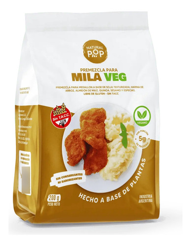 Premezcla Natural Pop Mila Vegano Sin Tacc X42 Mayorista