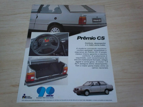 Fiat Premio Cs 90 1990 Folder Propaganda Prospecto Imk1