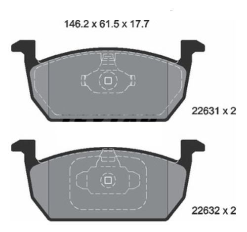 Balatas Delanteras Textar 2263101 Nivus, Polo, Taigo, Virtus