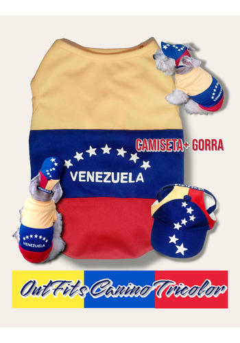 Ropa Para Mascotas. Outfits Tricolor. Talla L / Xl